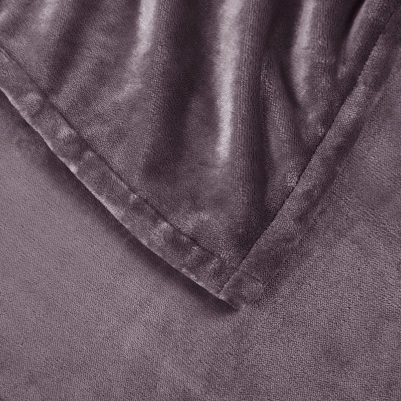 Serta Queen Purple Polyester Cotton Microlight Heated Blanket