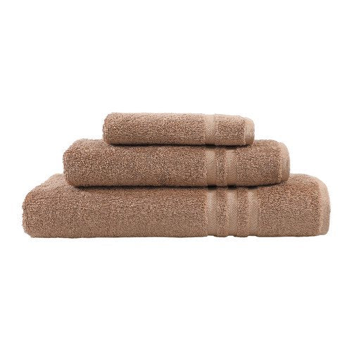 Turkish Cotton Towel Set - Denzi 3 Piece Bath, Hand & Washcloth - Tea Rose
