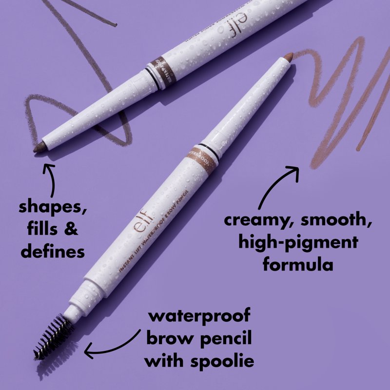 Waterproof Eyebrow Pencil with Spoolie - 3 Pack, Taupe