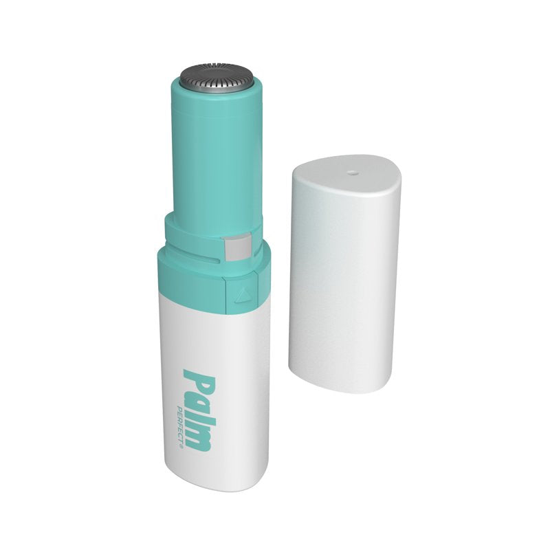 Portable Facial Hair Remover with LED Light - Pain-Free Rotary Trimmer