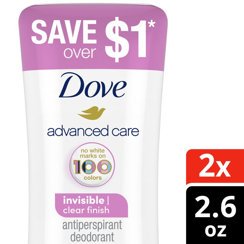 Invisible Antiperspirant Deodorant Stick Twin Pack - 2.6 oz