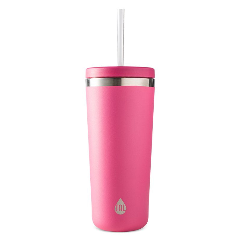 Stainless Steel Ranger Tumbler with Straw 24oz - Bright Pink, 12 Pack