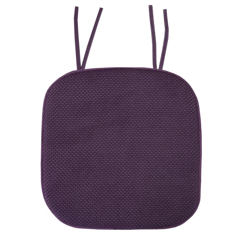Memory Foam Honeycomb Non-Slip Chair Cushion Pad - 4-Pack Eggplant