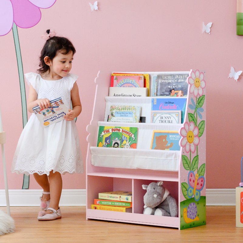 Kids Wooden Display Bookshelf with Storage - Magic Garden