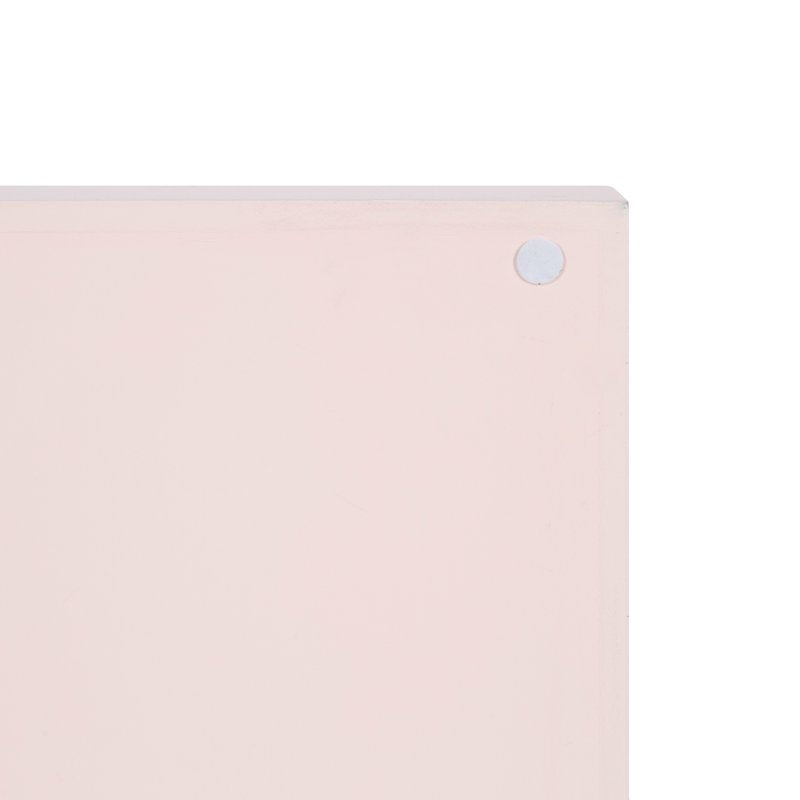 Decorative Accent Tray with Polished Handles - Pink, 16.5 x 12.25