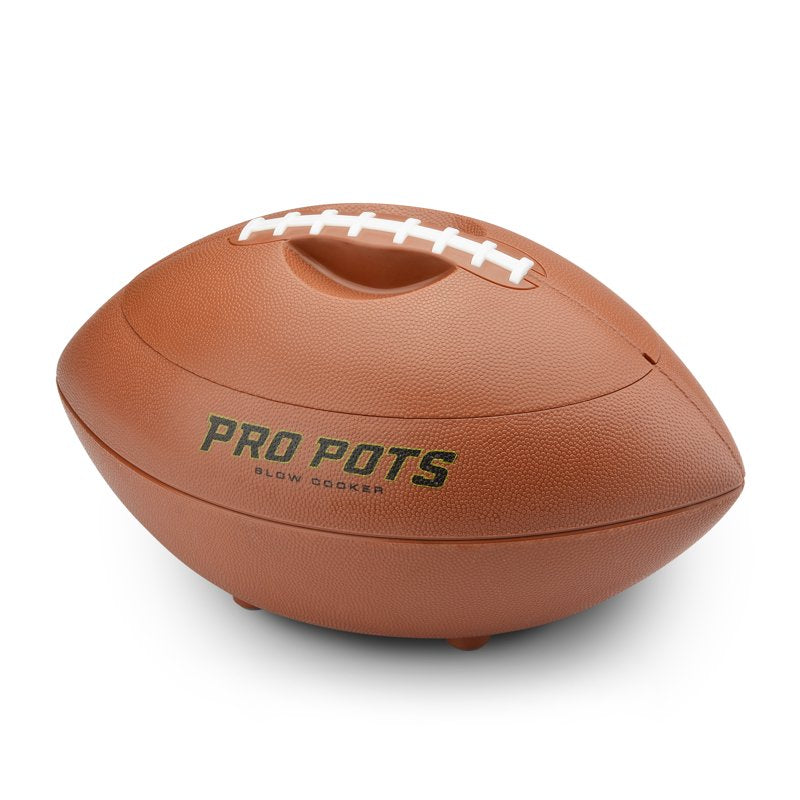 Football-Shaped 1.5-Quart Slow Cooker with Removable Stoneware Insert