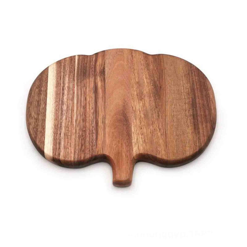 Wooden Pumpkin Serving Board - Fall Cheese & Fruit Platter - 17x19.5in - Variation E