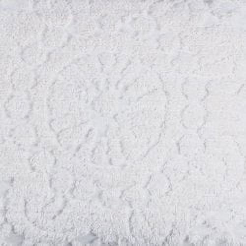 King Bedspread Set - 3 Piece Chenille Bedding with Pillow Shams - White