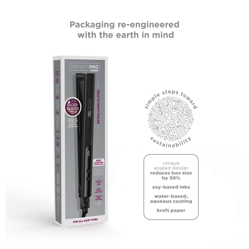 Ceramic Flat Iron - Fast Heating, Adjustable Heat Settings