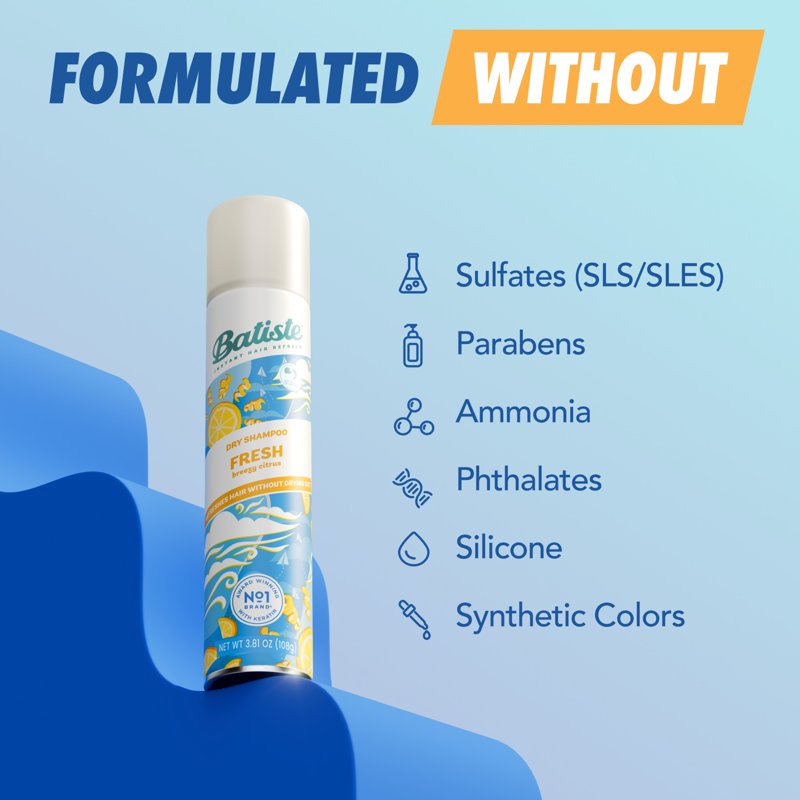 Fresh Dry Shampoo Spray for Hair Volume and Oil Absorption, 5.71 oz