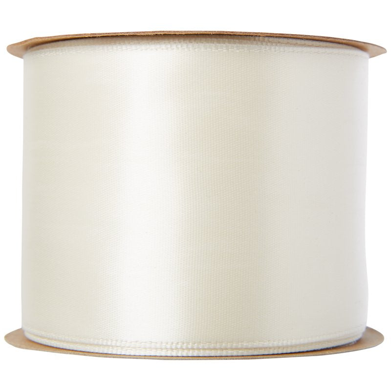 Offray Satin Ribbon Set - Antique White 2 1/4 Inch, 18 Feet, 2 Pack