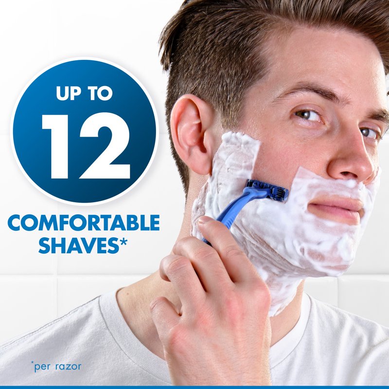 Sensor3 Comfort Disposable Razors for Men - 12 Count
