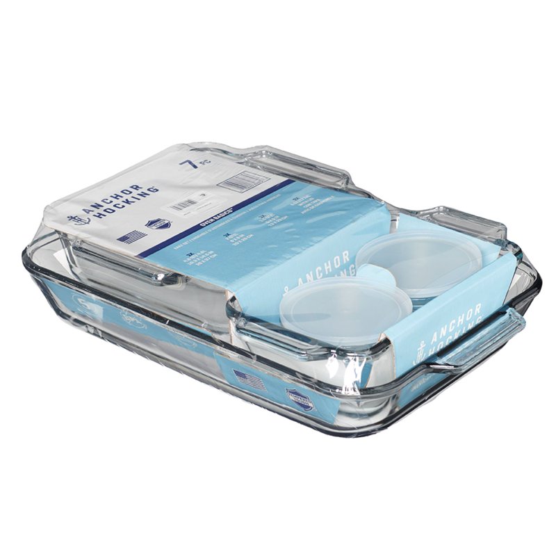7-Piece Glass Baking Dish Set - Oven Safe to 425°F