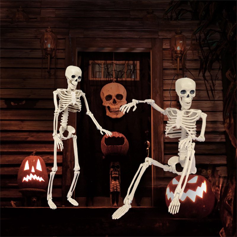 Halloween Skeleton Decoration Props Set - Outdoor Ghost House Halloween Decor - Variation E-1