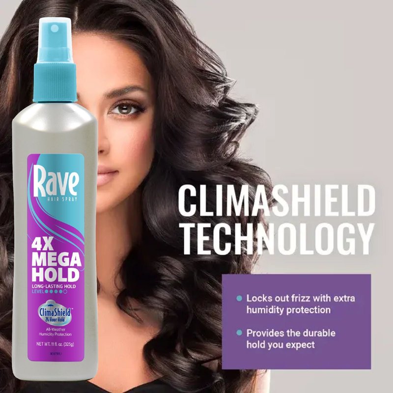 Mega Hold Non-Aerosol Hairspray with Anti-Humidity Protection - 11 oz