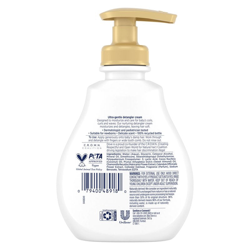 Baby Hair Detangler Cream for Curly Hair - Curl Nourishment, 6.5 Fl Oz