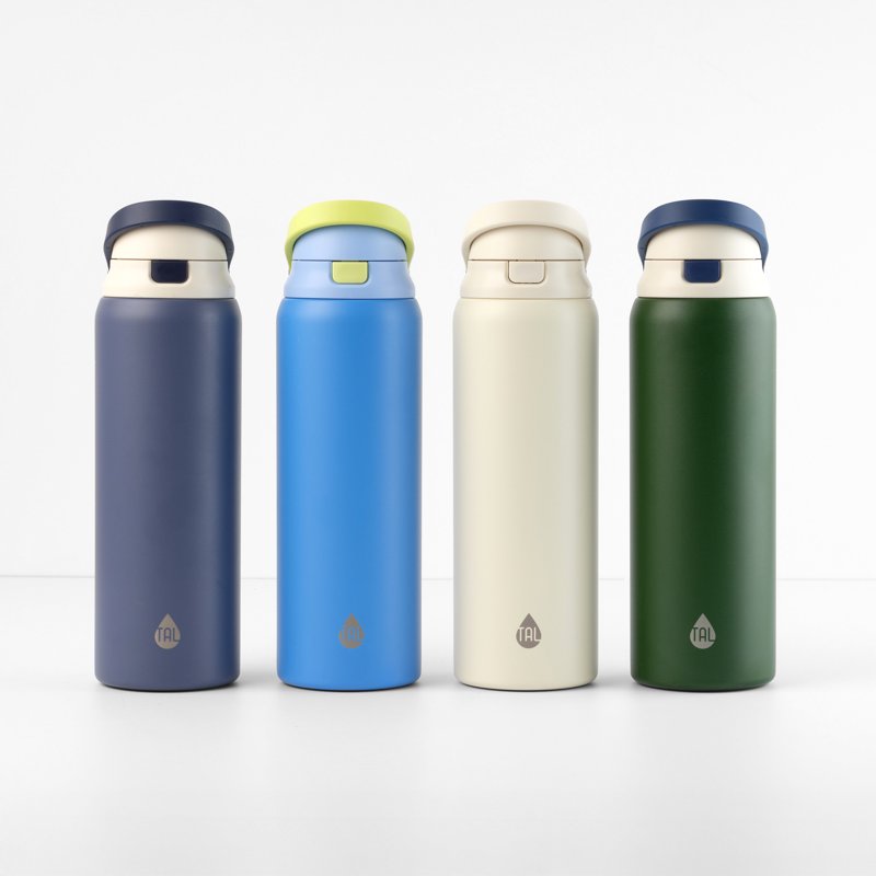 32oz Stainless Steel 2-in-1 Water Bottle with Straw & Chug Lid - Neon Blue