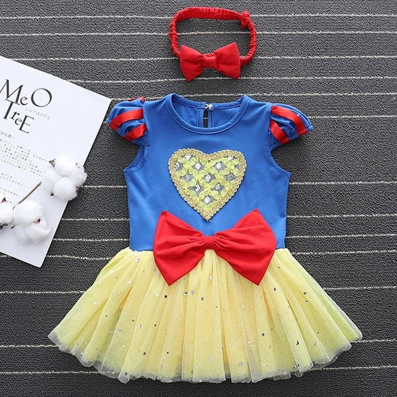 Love Heart Princess Dress Up Romper & Tutu Dress for 12-18 Months Baby Girl - Pink