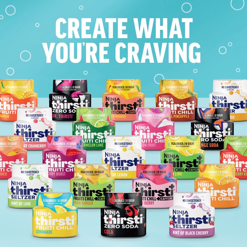 Ninja Thirsti Flavored Liquid Water Drops - Zero Calorie Soda