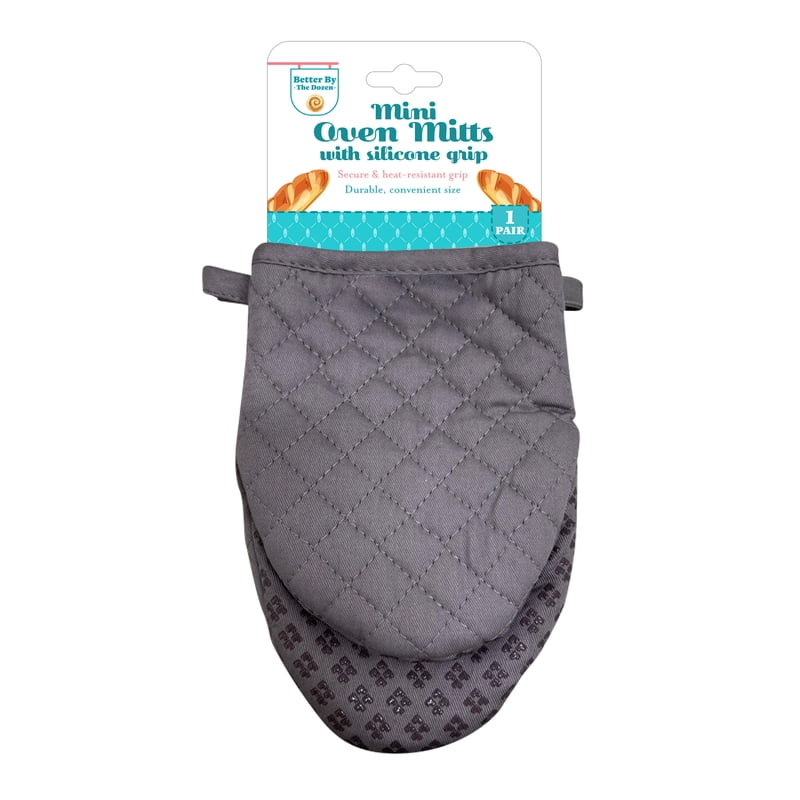 Mini Silicone Oven Mitts - Heat Resistant Grip, 1 Pair