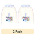 5 Gallon Beverage Dispenser with Handle - White, 2 Pack