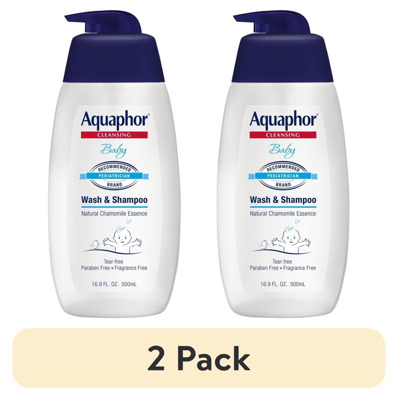 Baby Wash & Shampoo - Fragrance-Free Tear-Free Formula, 2-Pack 16.9 fl oz
