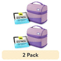 Expandable Lunch Box with Thermal Insulation & Ice Pack - Lavender