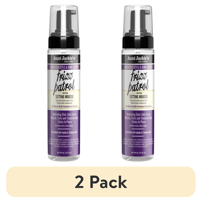 Frizz Patrol Anti-Poof Twist & Curl Setting Mousse - 2 Pack