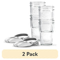 Ball Nesting Mason Jar Set with Lids & Bands - 2 Pack
