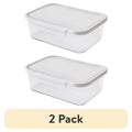 10-Cup Rectangle Tritan Food Storage Container - 2 Pack