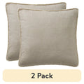 (2 pack) Better Homes & Gardens 22" x Light Brown Oversized Cotton