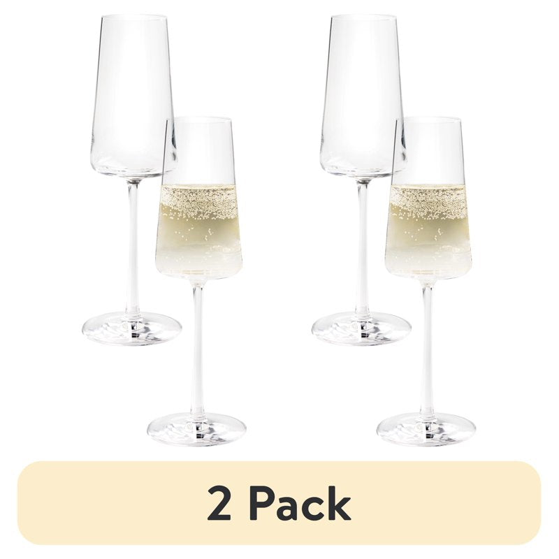 Clear Flared Champagne Flute - 8 oz, 2 Pack