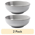 Collins Grey Stoneware Round Cereal Bowl - 2 Pack