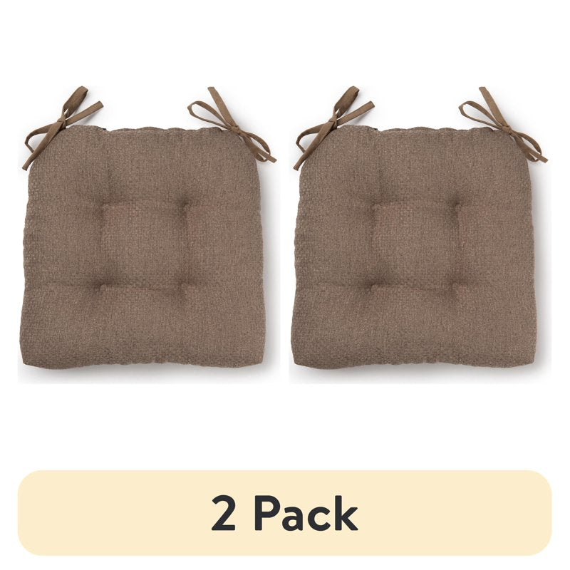 Shredded Memory Foam Chair Cushion - Tan, 16" x 14.5", 2 Pack