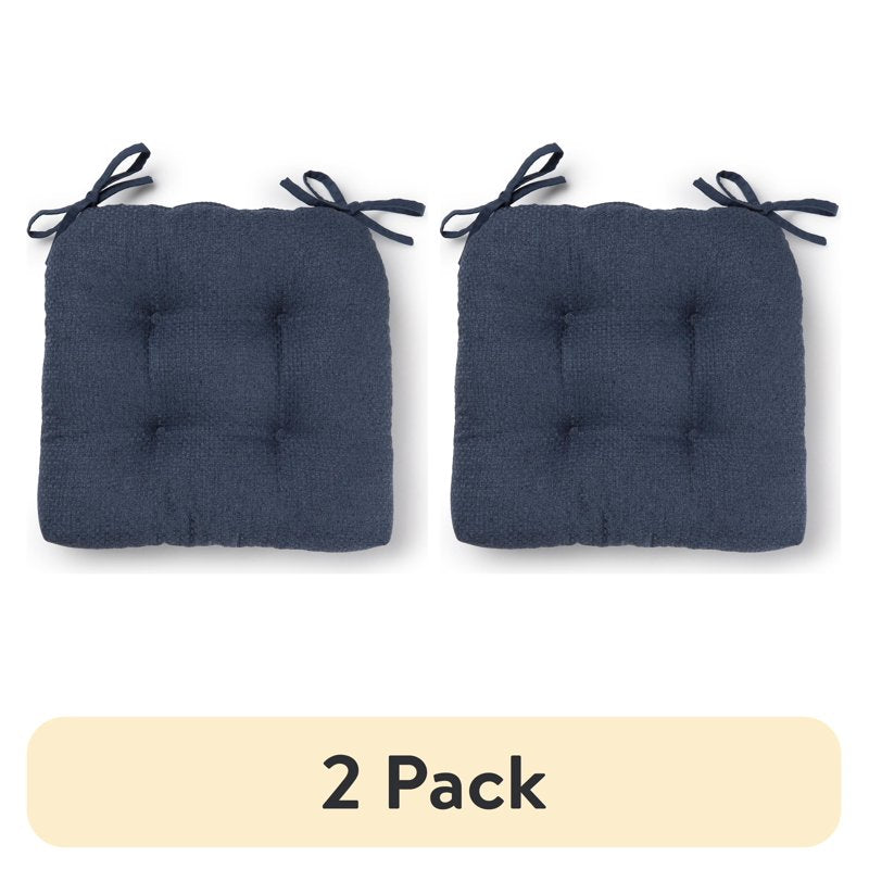 Shredded Memory Foam Chair Cushion - 16" x 14.5", Blue, 2 Pack