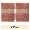 (2 Pack) Cotton Washcloths - Soft, Absorbent & Fade-Resistant in Old Rose - Better Homes & Gardens