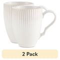 13 oz Stoneware Cream Mug - 2 Pack, Sawyer Collection