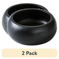 Black Wood Serving Bowl - 2 Pack, Modern Tableware