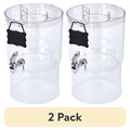 2-Pack 2.0 Gallon Beverage Dispenser with Party Top - Clear
