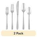 77-Piece Stainless Steel Flatware Set - Service for 12, 2 Pack