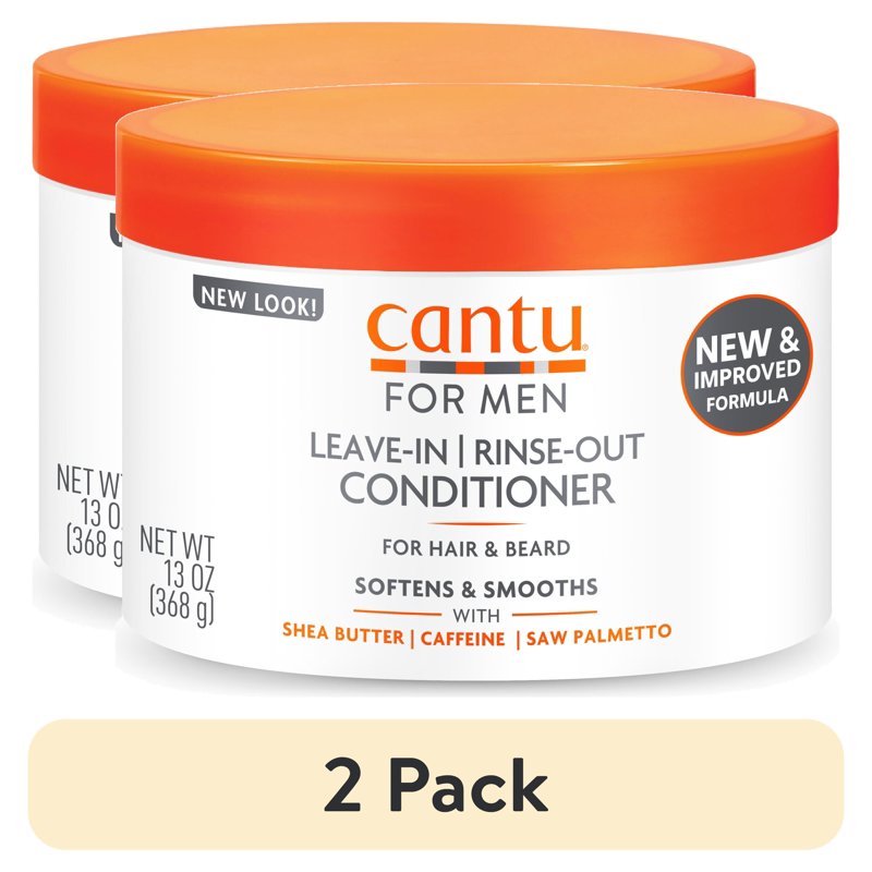 Men's Shea Butter Leave-In Conditioner for Hair and Beard - 13 oz