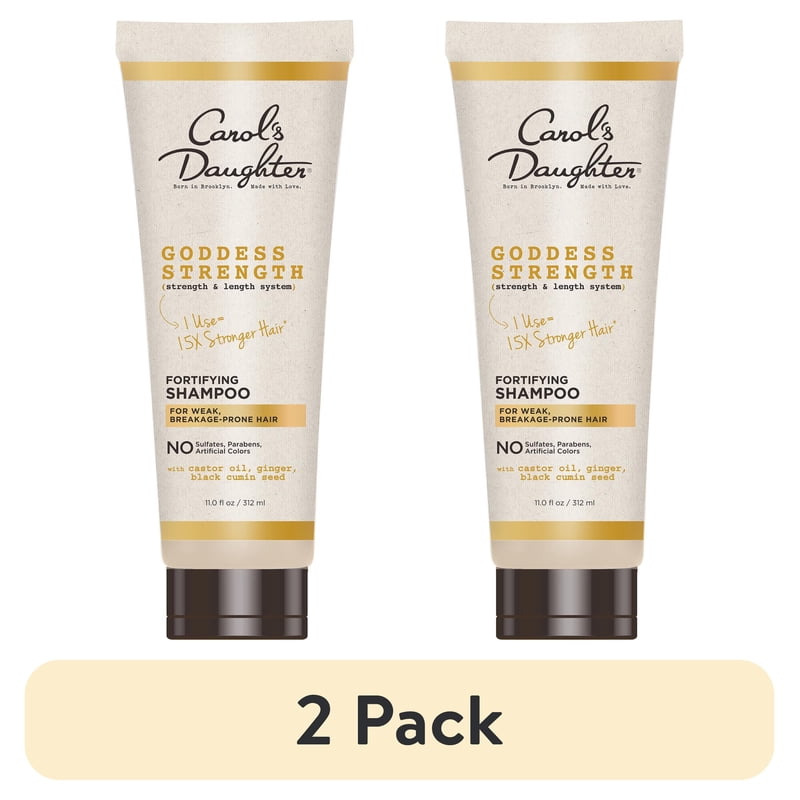 Sulfate-Free Moisturizing Shampoo with Castor Oil - 2 Pack
