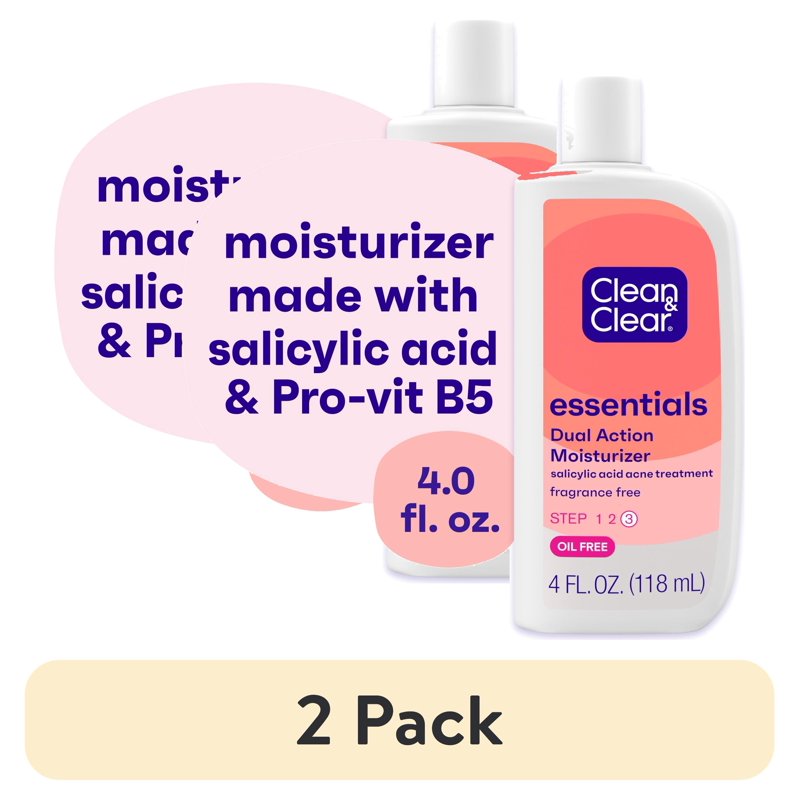 Dual Action Oil-Free Facial Moisturizer with Salicylic Acid - 4 fl. oz