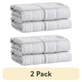 Clorox Cotton Dish Cloths - Highly Absorbent 2 Pack, Gray 12" x 12"
