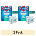 (2 Pack) Clorox ToiletWand Toilet Cleaning Refills - Rainforest Rush Scent, 20 Count - Disinfecting Scrubbing Pads for Toilet Bowl Cleaning, Odor Neutralizer