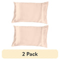 (2 Pack) Satin Pillowcase for Hair & Skin - Frizz-Free, Standard Size
