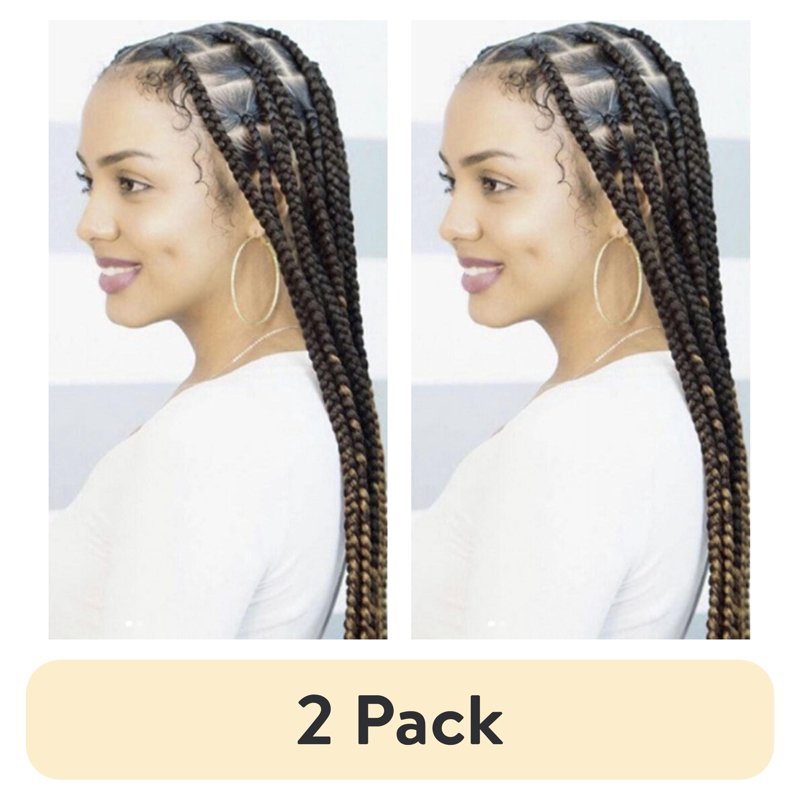 Pre-Stretched Synthetic Braid Hair Extensions, 52-Inch, 2-Pack
