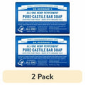 Peppermint Pure-Castile Bar Soap - 2 Pack
