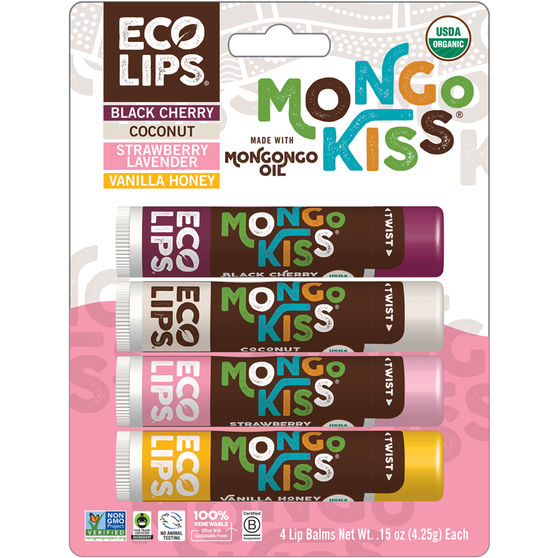 Organic Mongongo Oil Lip Balm Variety Pack - Natural Moisturizing Lip Care