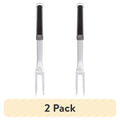 Stainless Steel Grilling Fork - 2 Pack, Black & Gray